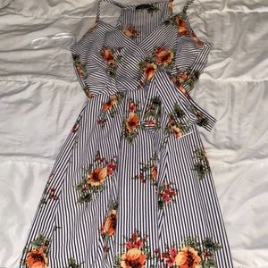 Striped floral SCOBE summer dress
